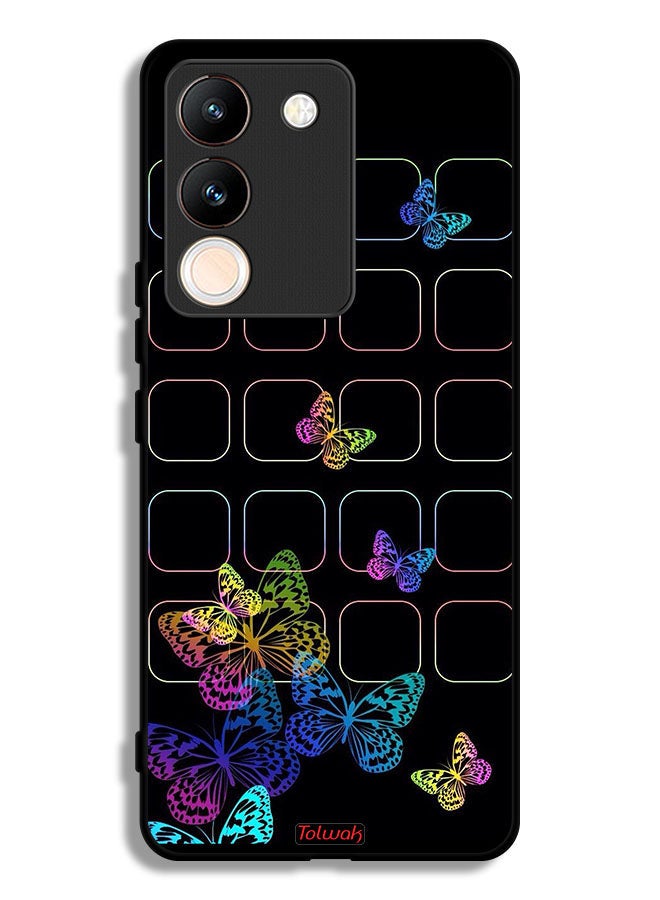 Tolwak vivo V29e Protective Case Cover Colorful Butterflies - Image 1