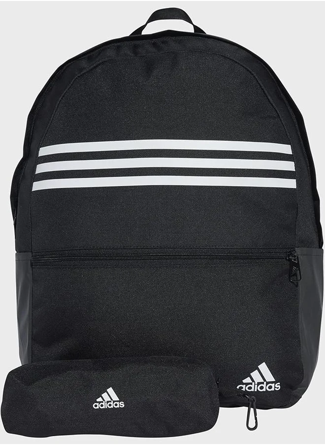 اديداس حقيبة ظهر Classic Horizontal 3-Stripes