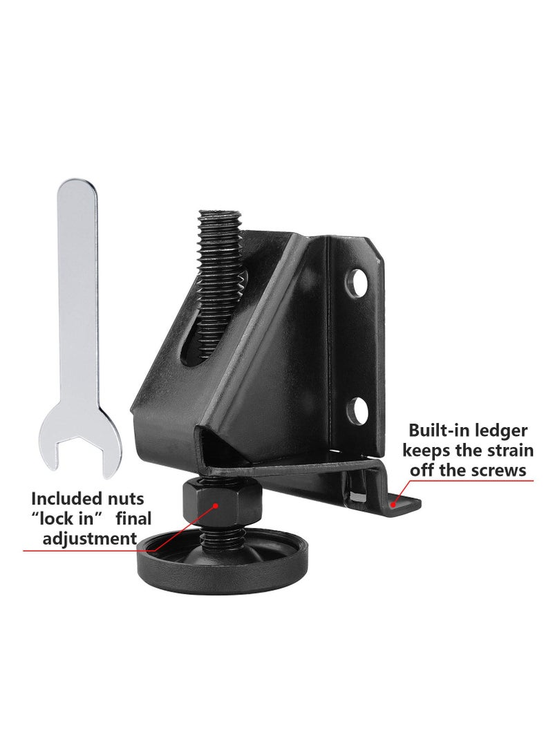SYOSI Leveling Feet 4 Pack Leveling Feet Heavy Duty Furniture Levelers Adjustable Anti Slip Table Leg with Screws Lock Nuts and Wrench 2 Inch Adjustable Height for Table Cabinets and Workbench  - Image 4