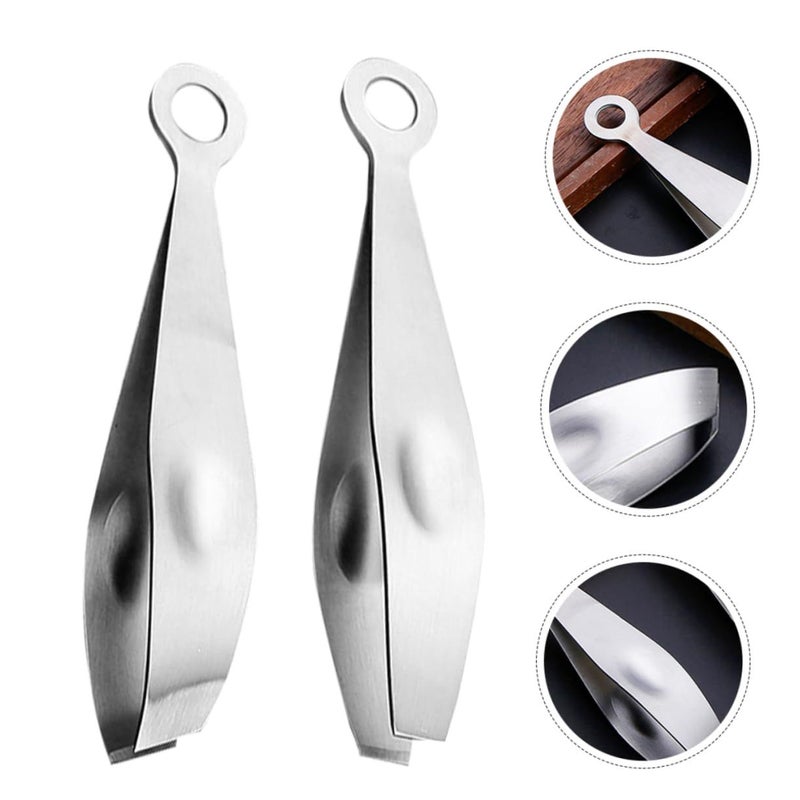 Amosfun 2 Pieces Hair Plucking Jacket Set Goose Tweezers For Cooking Kitchen Portable - Image 4