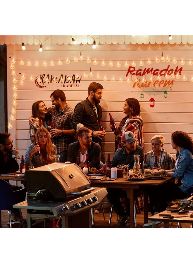 erorex 40 Led Moon And Star String Lights 20Ft Usb And Battery Powered Fairy Lights For Indoor And Outdoor Decorations Bedroom Party Halloween Camping And Classroom - Image 3