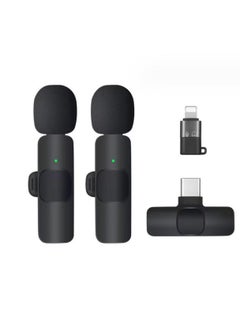 Wireless Lavalier Microphone Lapel Mic Mini For iPhone Android Cell Mobile Phone PC Tiny Micro Tie Mikrofon Mike Dual Bluetooth