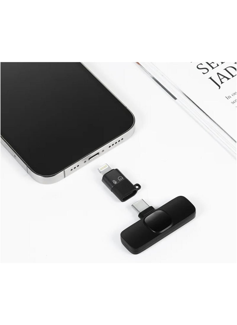Generic - Wireless Lavalier Microphone Lapel Mic Mini For iPhone Android Cell Mobile Phone PC Tiny Micro Tie Mikrofon Mike Dual Bluetooth - Image 1