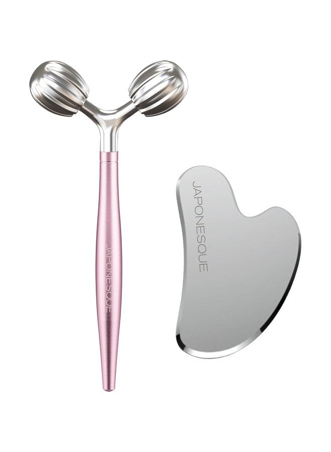 جابونيسك أداة يابانية للعناية بالبشرة، أداة تدليك الوجه على شكل حرف V لتصريف الليمف، وتدليك الوجه، وتخفيف التوتر وتحسين امتصاص منتجات العناية بالبشرة - Image 1