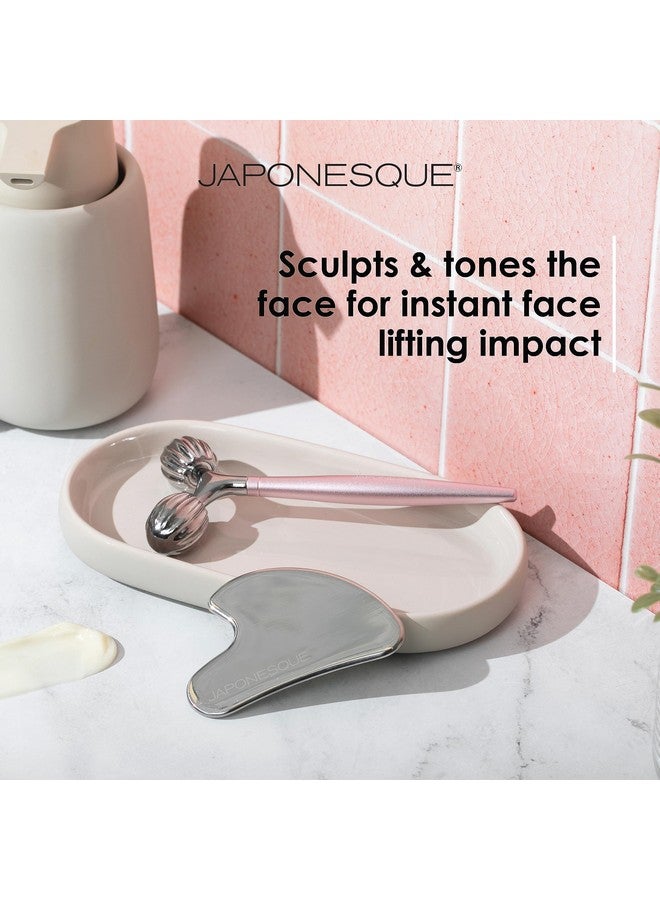 جابونيسك أداة يابانية للعناية بالبشرة، أداة تدليك الوجه على شكل حرف V لتصريف الليمف، وتدليك الوجه، وتخفيف التوتر وتحسين امتصاص منتجات العناية بالبشرة - Image 2