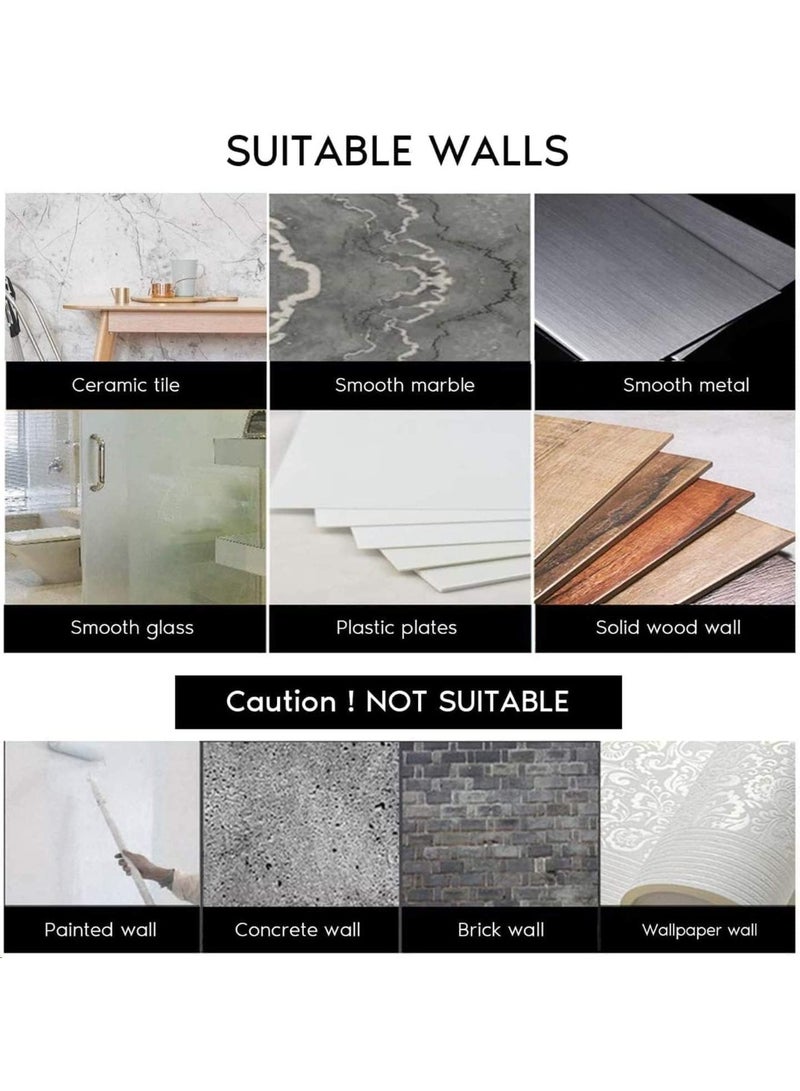 هومستر 4 قطع من الفولاذ المقاوم للصدأ خطائص لاصقة، جدار المثبتة خطائص المعطف المعلق، الملابس، المناشف، حقائب القبعة، للمنزل، مدخل الحمام، غرفة النوم، المطبخ، غرفة المعيشة، الأسود - Image 5