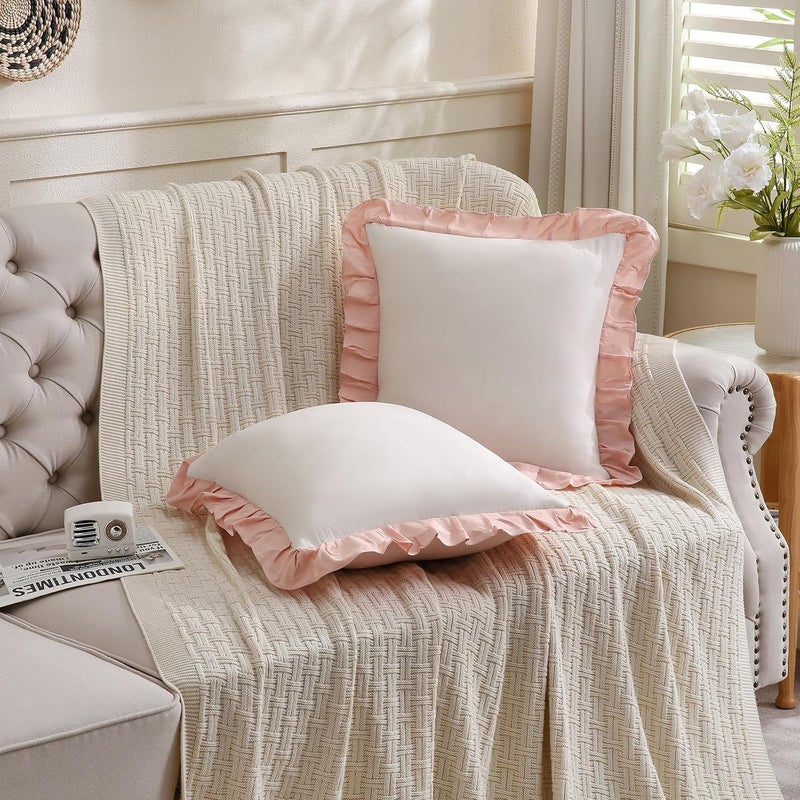 Merryword غطاء وسادة بلون بورجوندي، مقاس 20×54 بوصة، تصميم شيك وأنيق، غطاء وسادة لطيف (لون بورجوندي) - Image 2