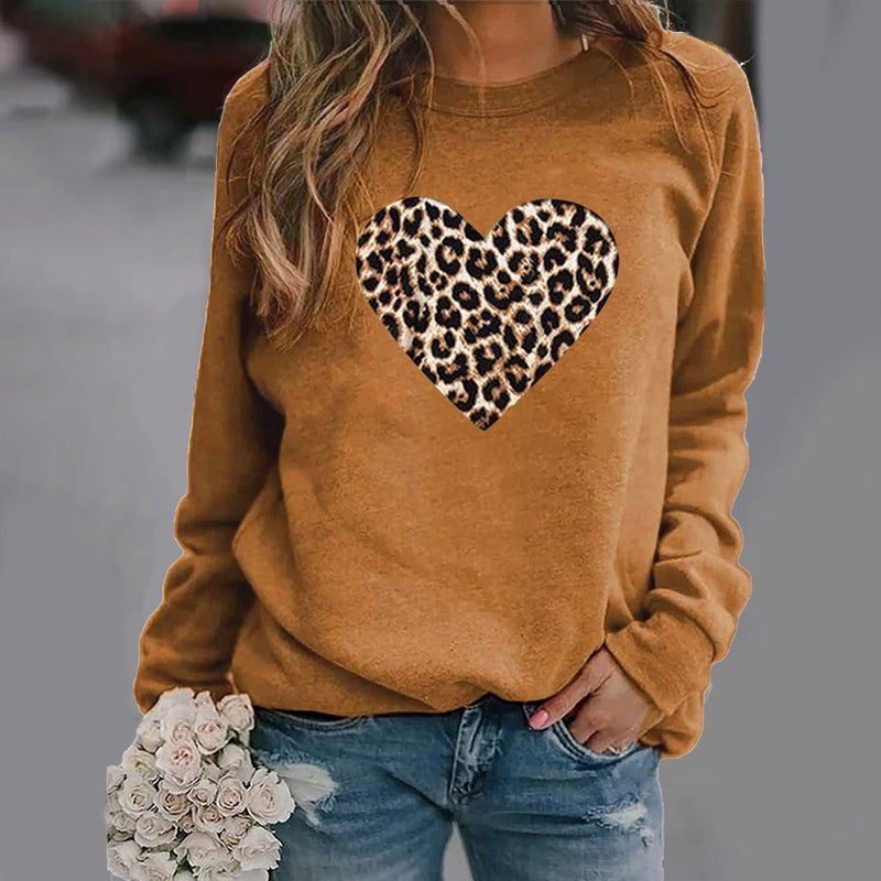 [Same day] Amazon eBay wish AliExpress independent station love pattern printing Leisure Khaki