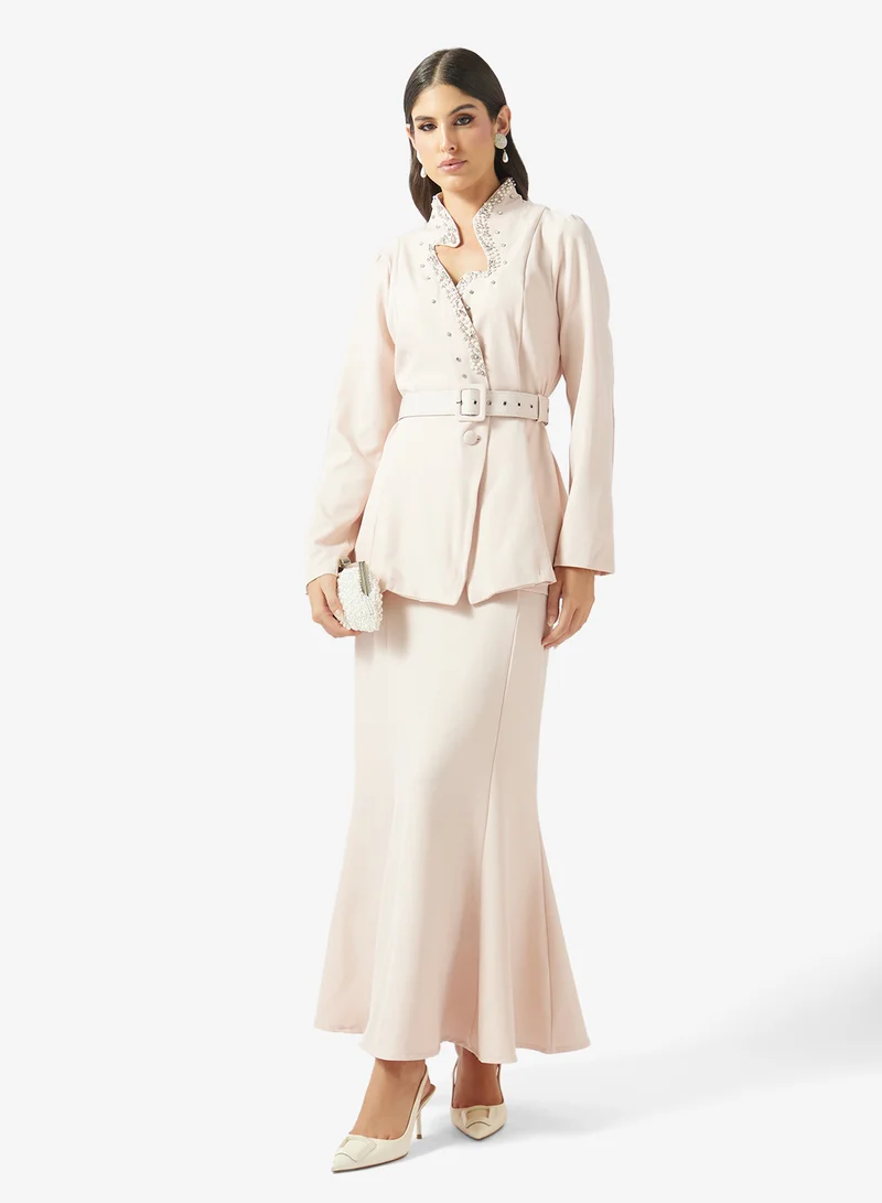 Khizana  Peplum Top With Skirt for Women | Best Price UAE