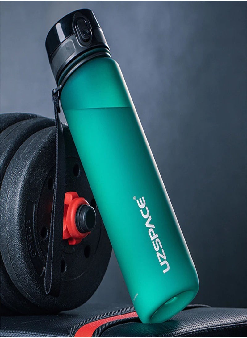 UZSPACE Sports Water Bottle Bpa Free Portable Leakproof Plastic Drinkaware Tour Gym Colorful Hi Grade Eco Friendly Direct Drinking Bottle  - Image 1