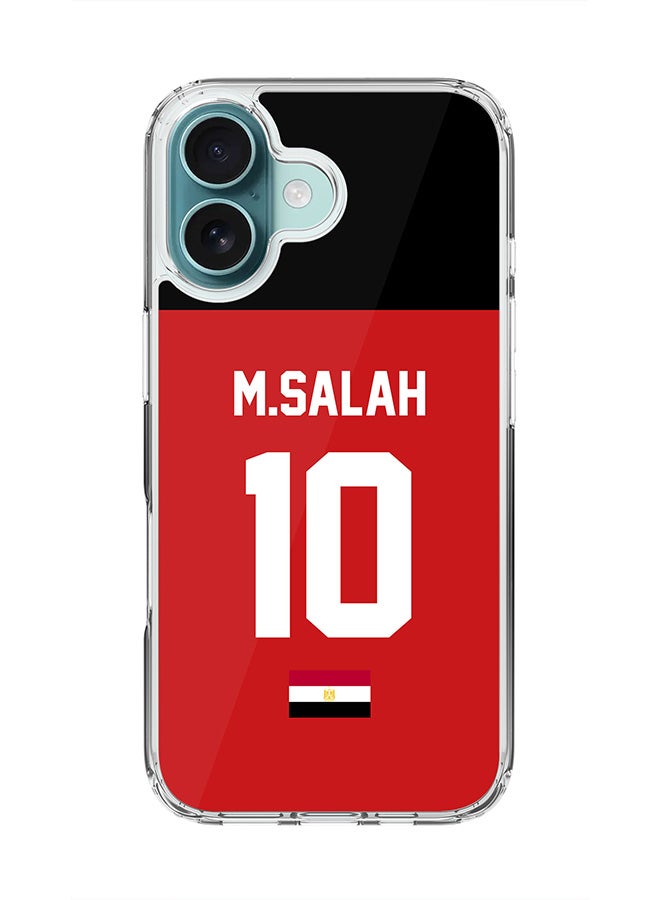 Stylizedd For iPhone 16 Case [Compatible with MagSafe] Slim Magnetic cover Clear Phone Case - Football Team - Egypt, M.Salah - Image 1