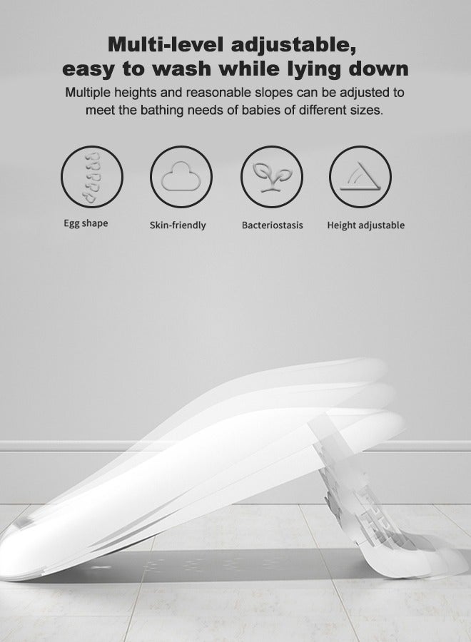 BAYBEE Baby Bath Seat Chair For Newborn Babies Baby Bathtub And Height Adjustable Toddlers Baby Shower Seater For Kids 0-12 Months Blue - Image 5