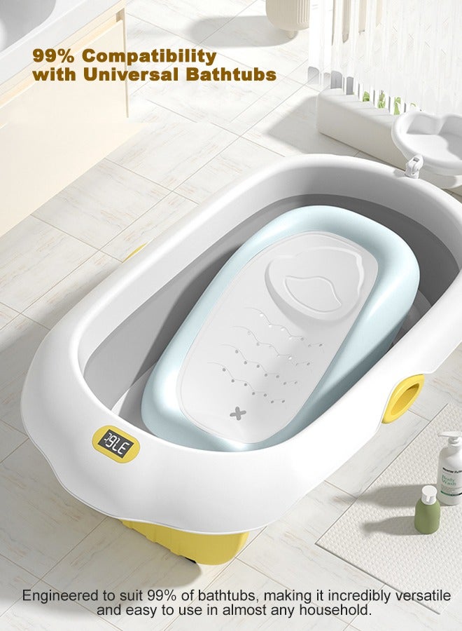 BAYBEE Baby Bath Seat Chair For Newborn Babies Baby Bathtub And Height Adjustable Toddlers Baby Shower Seater For Kids 0-12 Months Blue - Image 4