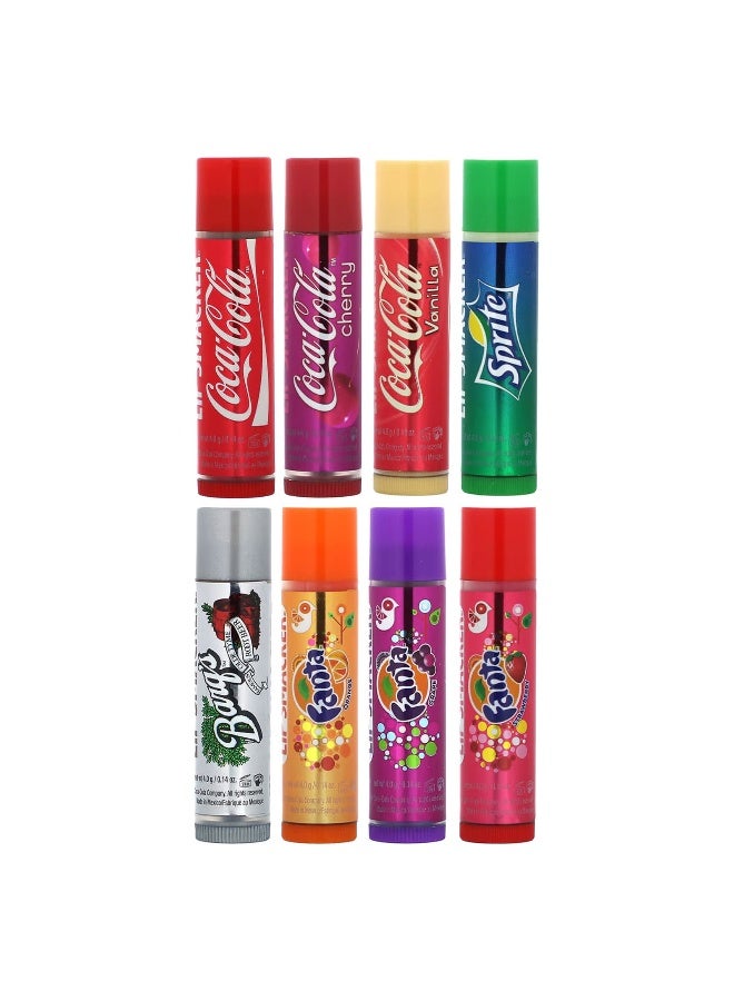 LIPSMACKER Lip Smacker, Coca-Cola, Lip Balm, Assorted, 8 Pack, 0.14 oz (4 g) Each - Image 1