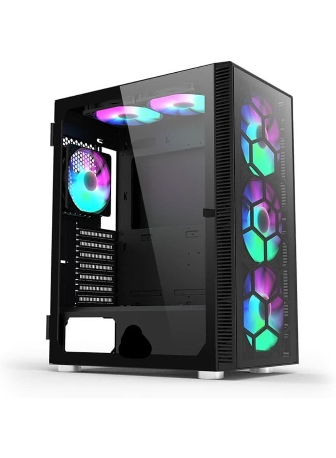 حاسوب ألعاب برج الميزانية كور i7 | رسومات RX 580 8GB | 16GB RAM | 512GB SSD | ويندوز 11 | جاهز للإنترنت عالي السرعة WIFI 6 - Image 2