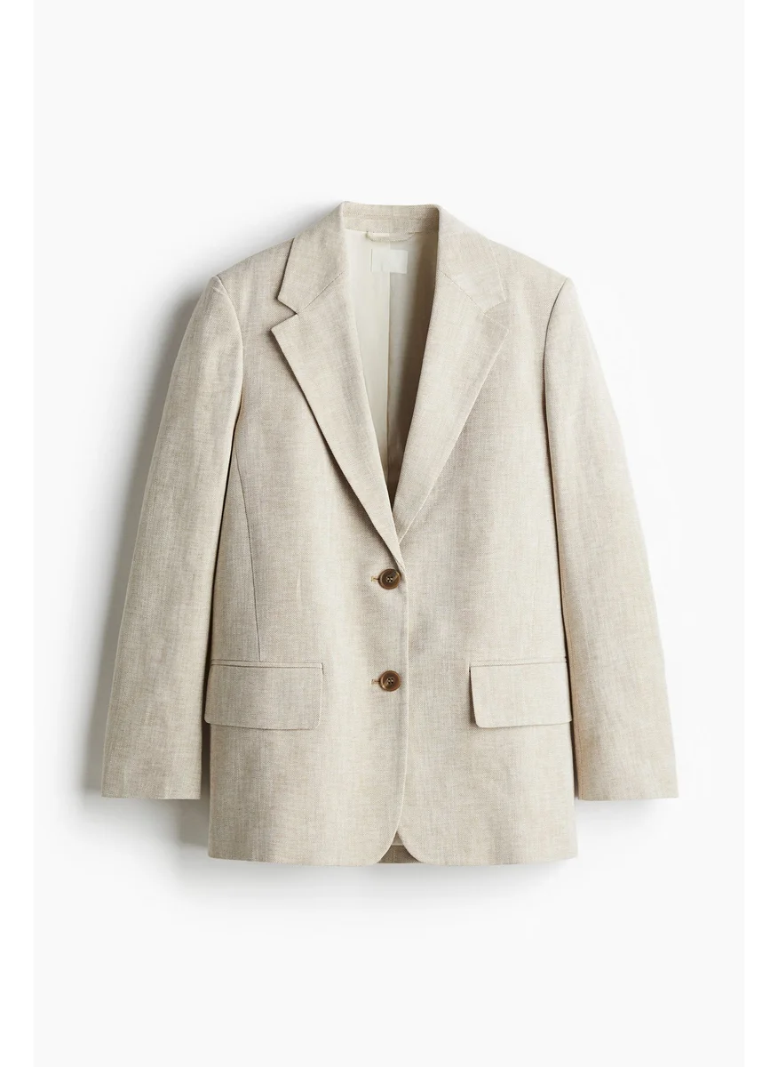 اتش اند ام Linen-Blend Blazer