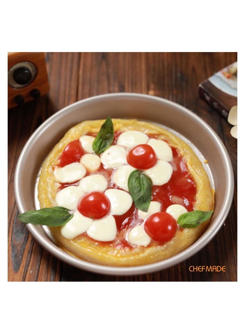 chefmade Pizza Pan 7 Inch Non Stick Pancake Bakeware - Image 3