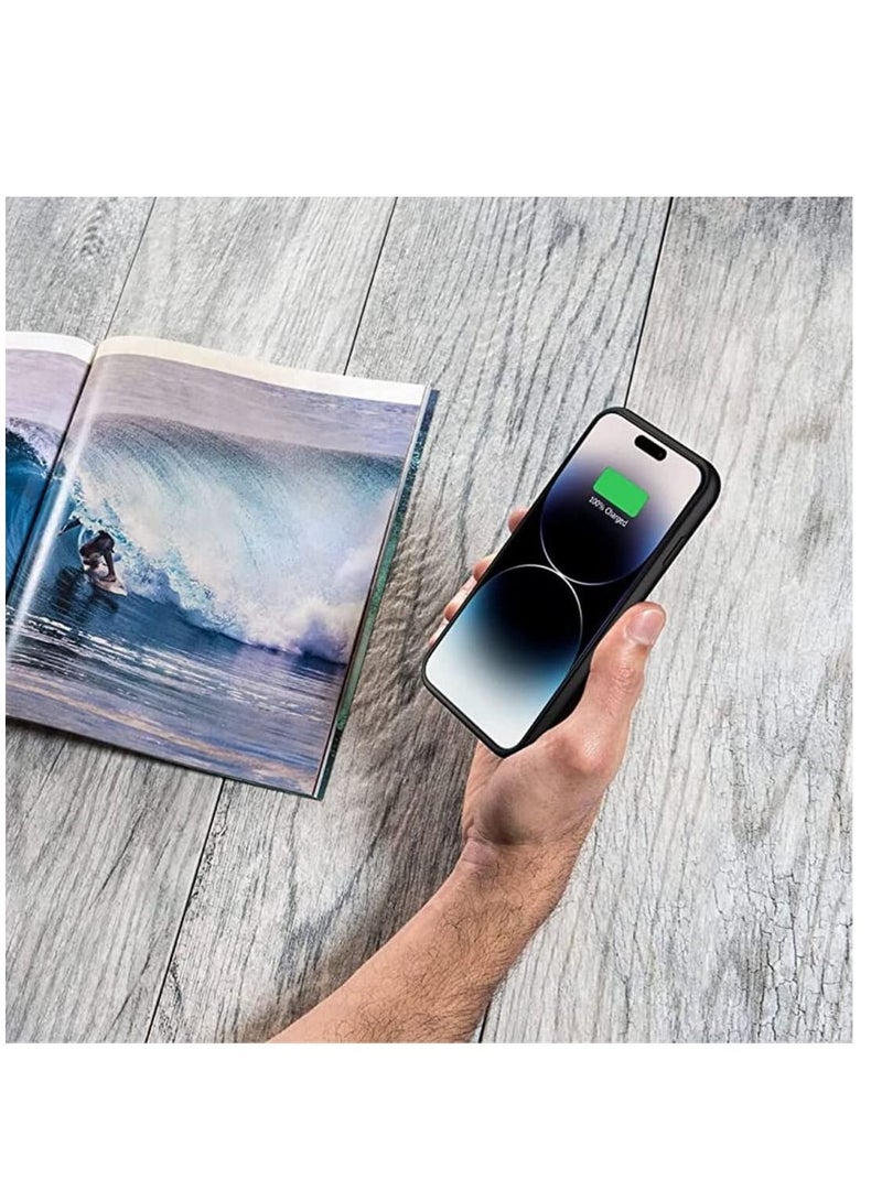 Battery Case for iPhone Series, Portable Battery Pack, Rechargeable Smart Charger Case, External Battery Charging Case, 4500 mah, Compatible with (iPhone 14 Pro Max)