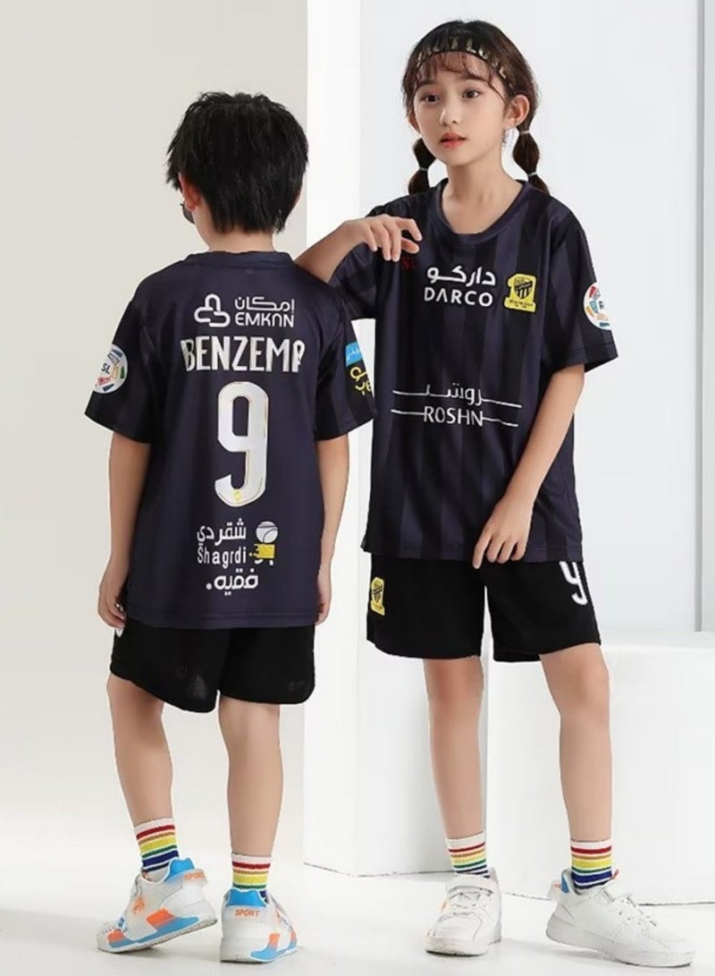 M MIAOYAN Saudi Jeddah United Benzema No. 9 football jersey set for the 24th season - Image 1