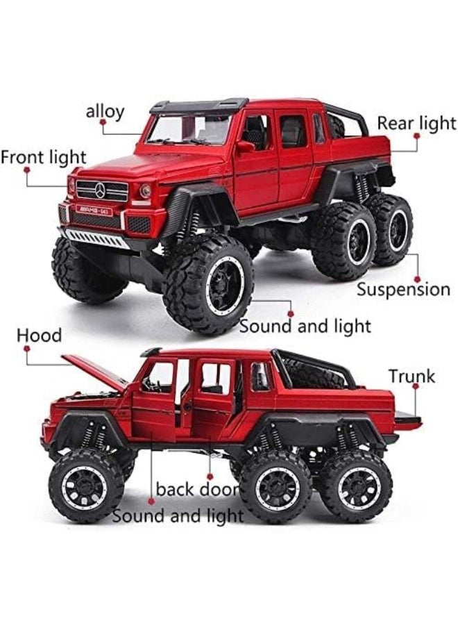 TOY GARDEN 1:22 Off-Road Pickup Model Car – Zinc Alloy Pull-Back Toy with Sound & Light | Gift for Kids & Adult Collectors  - Image 2