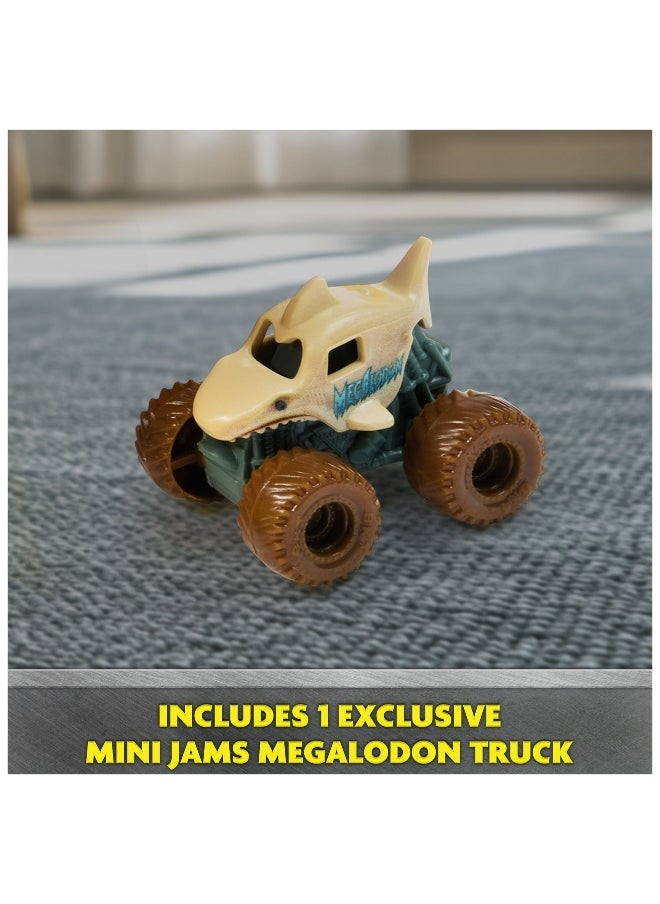 Monster Jam - Monster Jam Mini Jam Megalodon Mad Hog Chomper and Monster Truck Set (1:87) - Image 1
