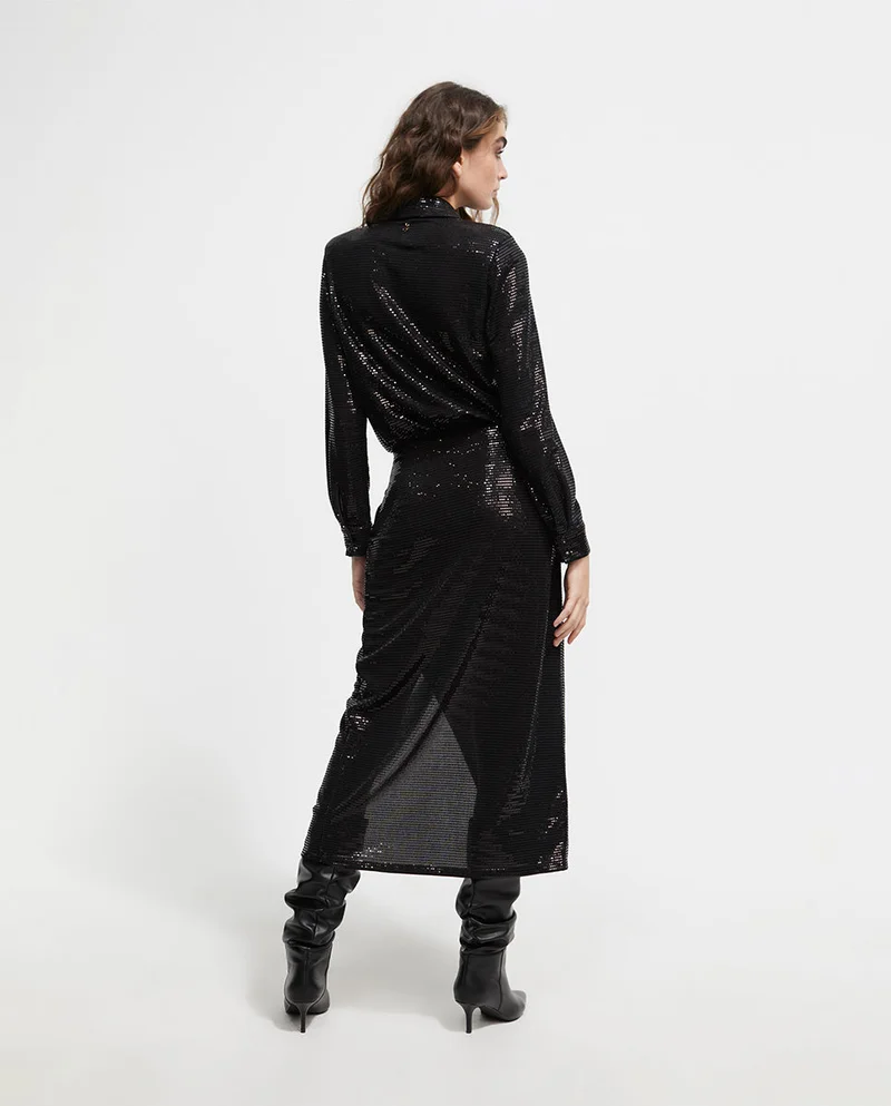 Lola Casademunt Sequinned knit dress