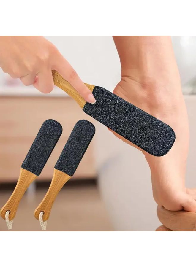 2 Pieces Heavy Duty Foot File Pedicure Set Extra Coarse and Fine Salon Grade Home Travel Portable Foot Care - Image 3