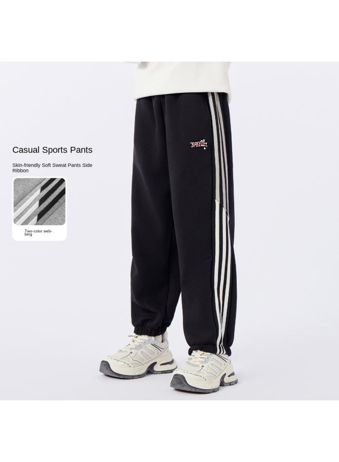 Badibadi Boys' Pants Trendy Spring Style Sports Sweatpants Boys Children's Autumn Casual Trousers Autumn Pants - Image 2