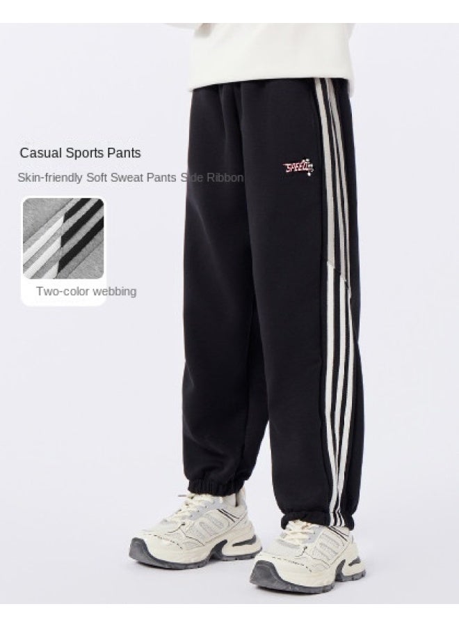 Badibadi Boys' Pants Trendy Spring Style Sports Sweatpants Boys Children's Autumn Casual Trousers Autumn Pants - Image 1