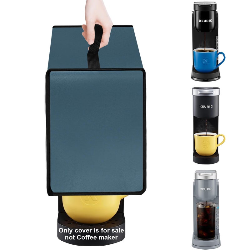 NUENSS-ROR Dust cover for Keurig Single Serve K-Cup Pod Coffee Maker, Heavy Duty Waterproof Coffee Machine Cover for Keurig K-Express, K-Mini and K-Iced Single Serve K-Cup Pod Coffee Maker (Blue) - Image 1