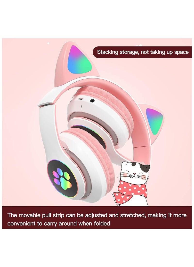 Headphone Cat Ear Stereo Folding Card Music Game Headset White/Pink - pzsku/Z6F0043511786B2A098C7Z/45/_/1724237740/99c98755-5698-4727-b08d-c3c05c7c941f