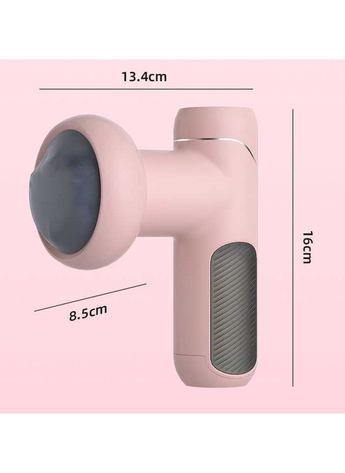 Generic - Portable Intelligent Powerful Deep Rolling Massage Machine Best Budget 5-Headed Booster Gun Pink - Image 1