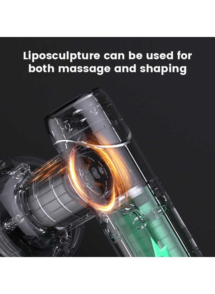Generic - Portable Intelligent Powerful Deep Rolling Massage Machine Best Budget 5-Headed Booster Gun Pink - Image 1