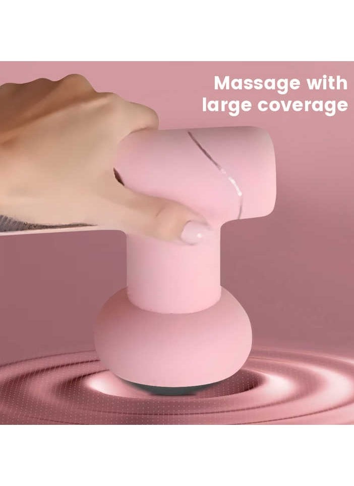 Generic - Portable Intelligent Powerful Deep Rolling Massage Machine Best Budget 5-Headed Booster Gun Pink - Image 1