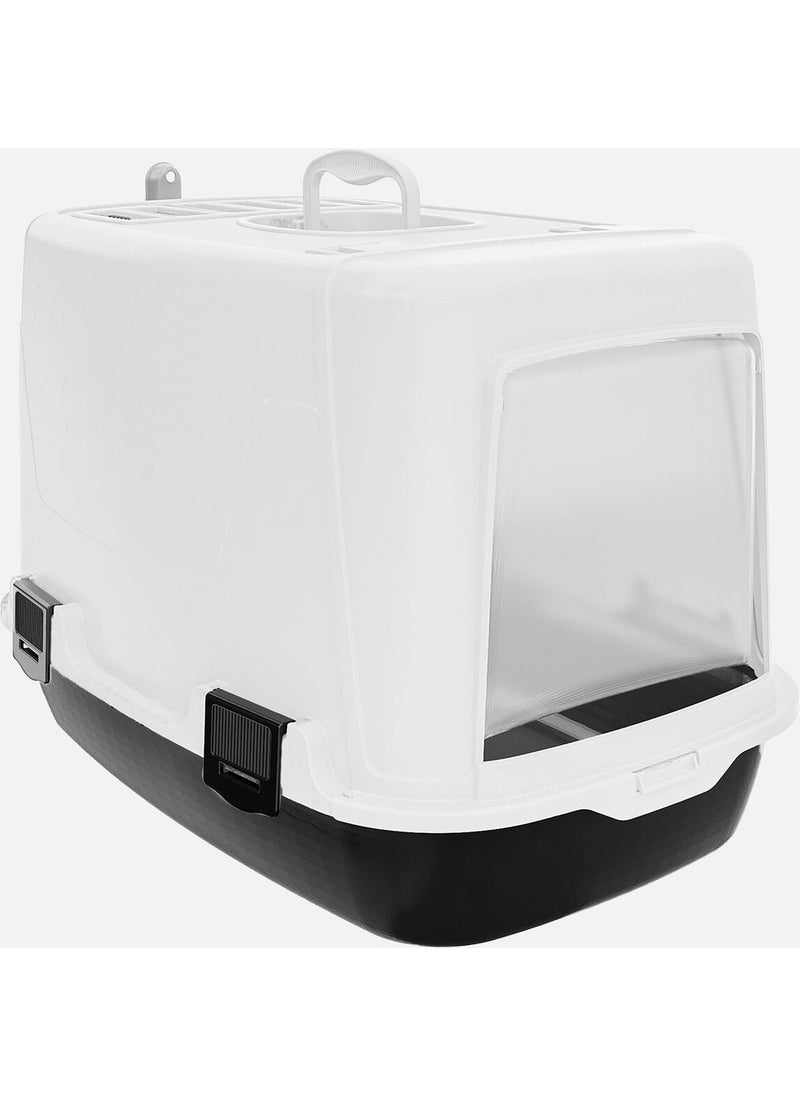 PLASTART PT-305 Indoor Cat Toilet White 
