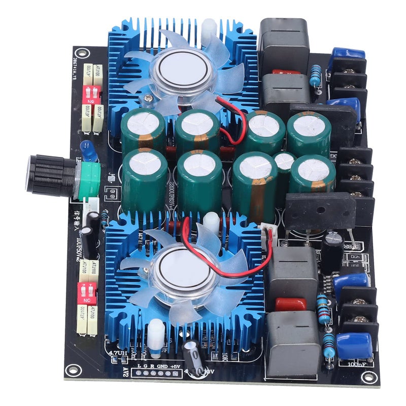 TDA8954TH 420W لوحة مكبر صوت رقمي ثنائي القنوات مع مروحة تبريد لمسرح المنزل - Image 4