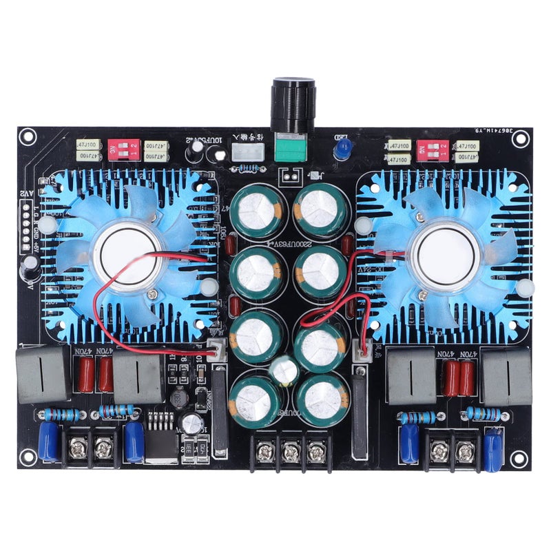 TDA8954TH 420W لوحة مكبر صوت رقمي ثنائي القنوات مع مروحة تبريد لمسرح المنزل - Image 2
