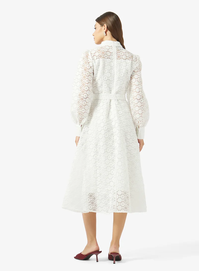 ايلا Lace Belted Dress