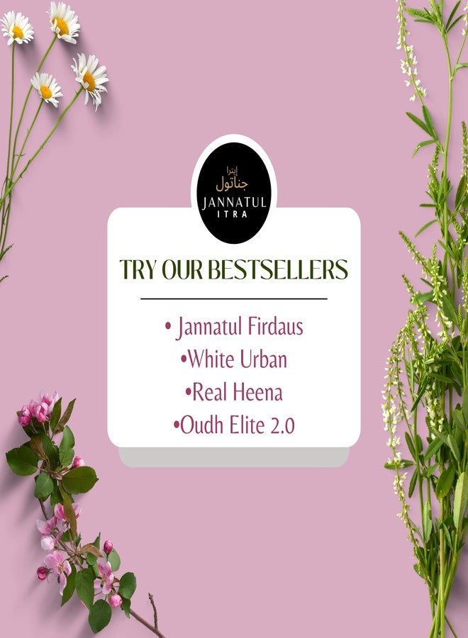 Jannatul Itra Rose Velvet & Oud | Premium Attar Blend | Concentrated Long Lasting Attar Roll-On For Unisex | 10ml - Image 3