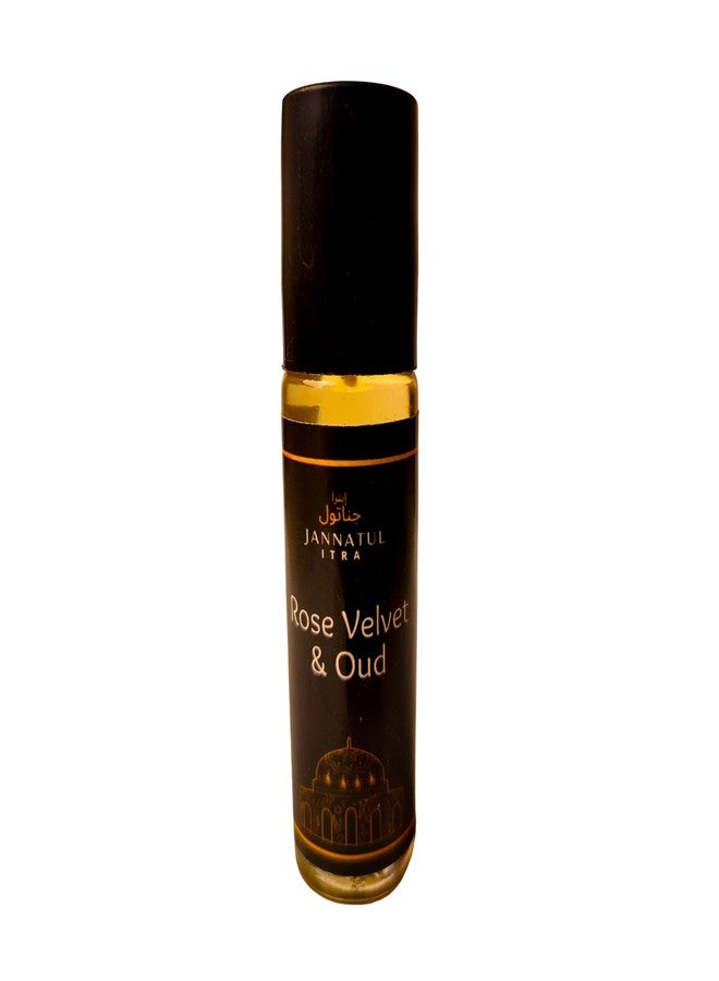 Jannatul Itra Rose Velvet & Oud | Premium Attar Blend | Concentrated Long Lasting Attar Roll-On For Unisex | 10ml - Image 1