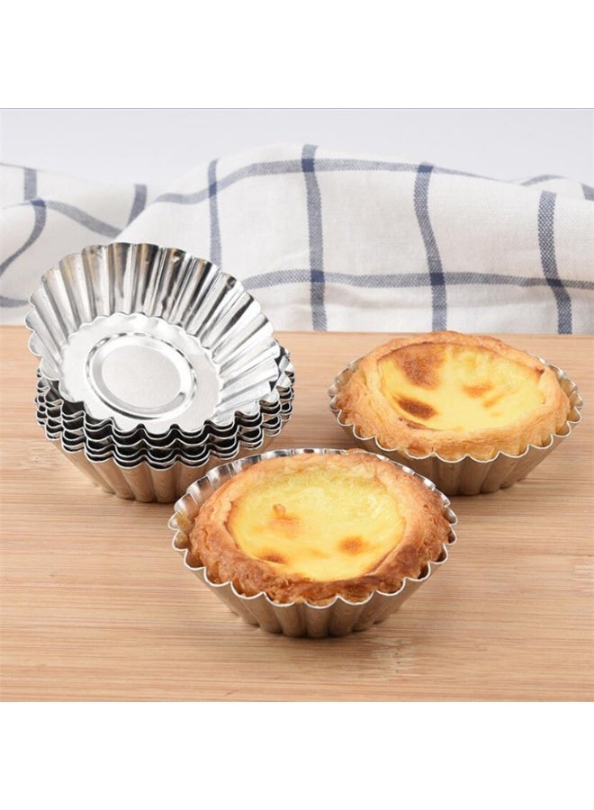 10 Pcs Egg Tart Aluminum Mini Cupcake Mold Non Stick Cake Cookie Liner Heat-resistant - Image 4