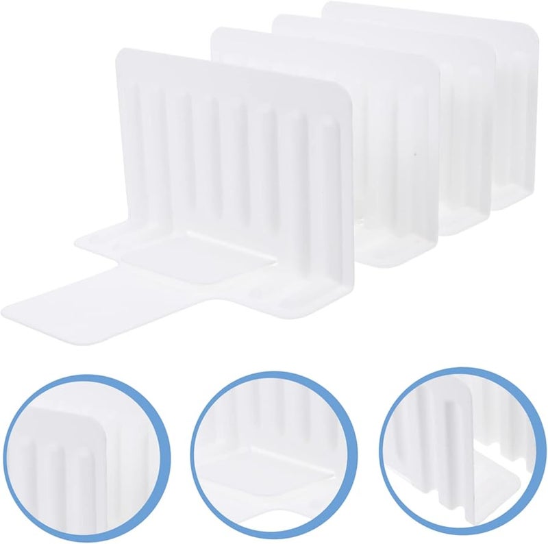 Tehaux 8pcs Fridge Door Organizer White Drawer Dividers Kitchen Storage Draw Divider - Image 4