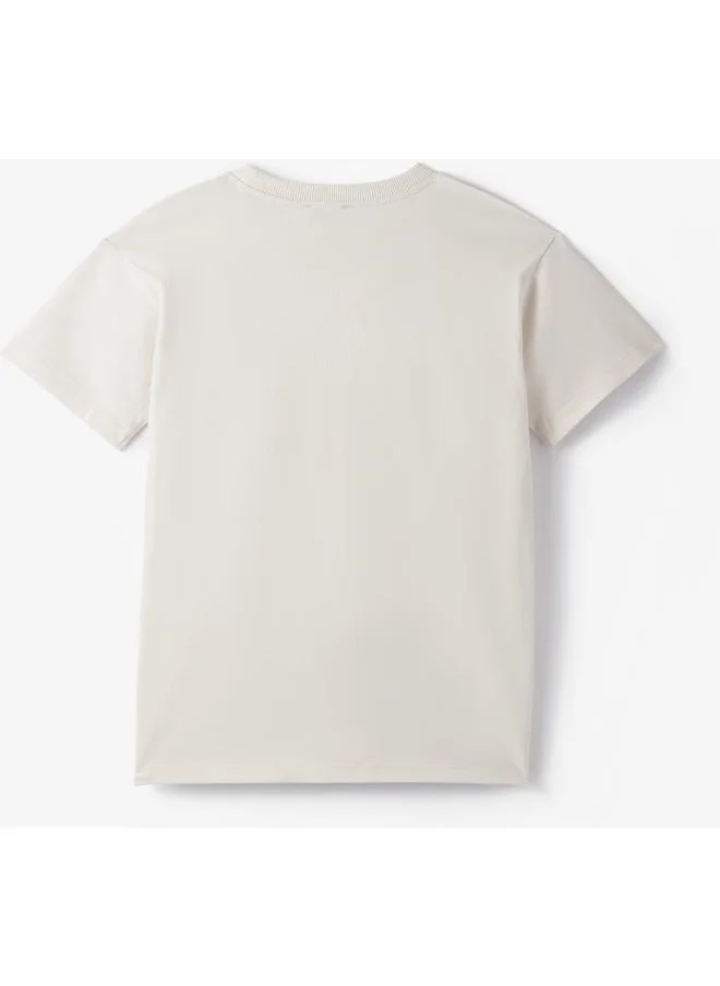 جون June Boy Tshirt Stone - Mustard