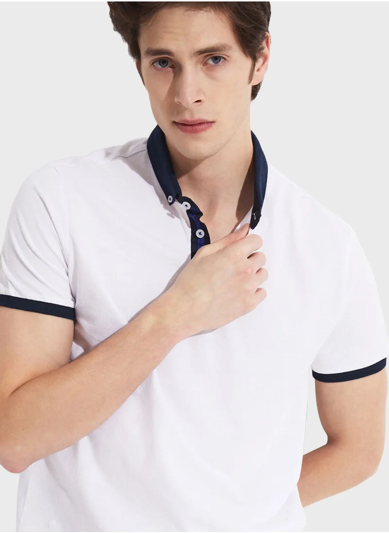 جون Essential Slim Fit Polo