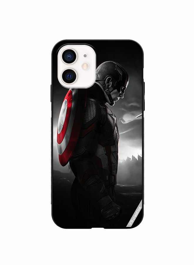 VR CREATIVE Protective Case Cover For Apple iPhone 12 mini Captain America Design Multicolour - Image 1