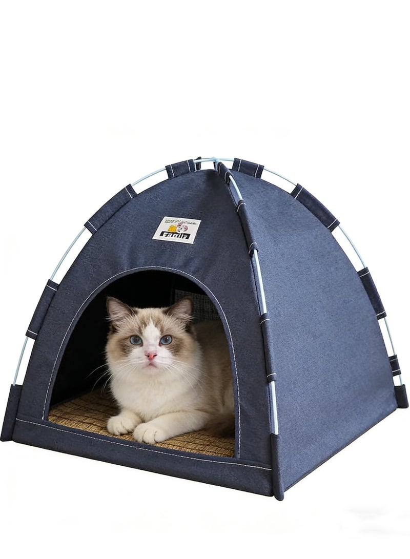 Dog/Cat Tent Bed, Four Seasons Universal Breathable, Washable Dog House for Indoor and Outdoor Use,Removable, Foldable, Portable - Image 1