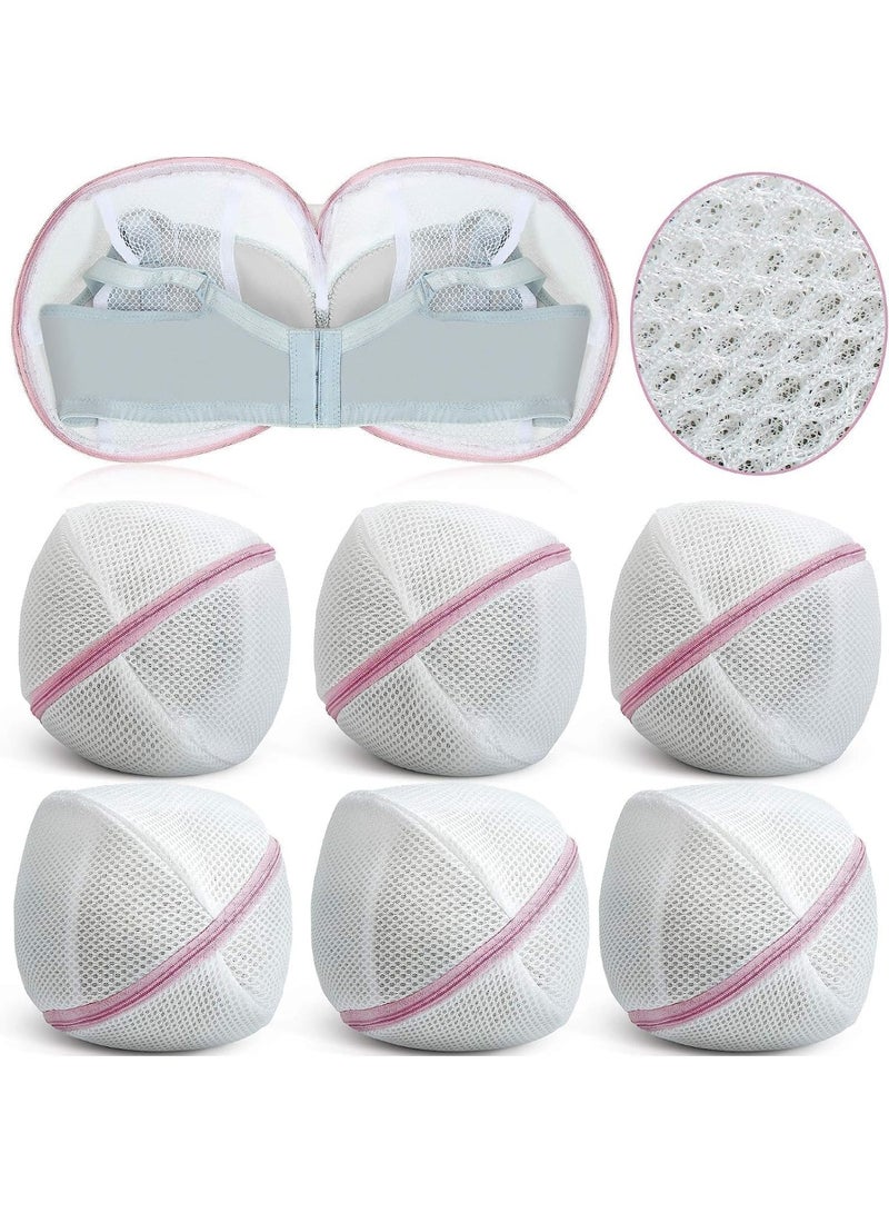 6 قطع من أكياس الغسيل الشبكية للصدريات، أكياس تخزين الغسيل النسائية، الملابس الداخلية مع سحاب للعناية الخاصة، قوية ومتينة، لأكياس التخزين، الملابس الداخلية، السراويل الداخلية، جوارب الأطفال - Image 1