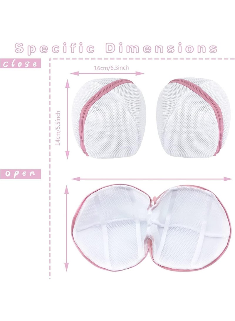 6 قطع من أكياس الغسيل الشبكية للصدريات، أكياس تخزين الغسيل النسائية، الملابس الداخلية مع سحاب للعناية الخاصة، قوية ومتينة، لأكياس التخزين، الملابس الداخلية، السراويل الداخلية، جوارب الأطفال - Image 2