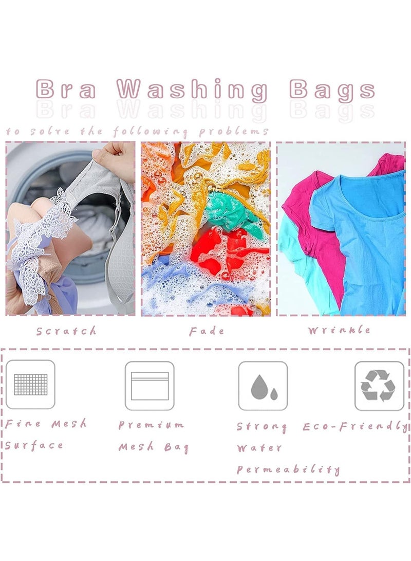 6 قطع من أكياس الغسيل الشبكية للصدريات، أكياس تخزين الغسيل النسائية، الملابس الداخلية مع سحاب للعناية الخاصة، قوية ومتينة، لأكياس التخزين، الملابس الداخلية، السراويل الداخلية، جوارب الأطفال - Image 4