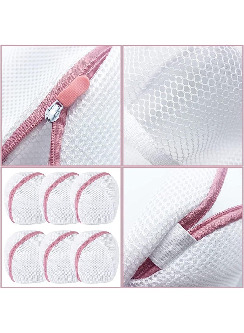 6 قطع من أكياس الغسيل الشبكية للصدريات، أكياس تخزين الغسيل النسائية، الملابس الداخلية مع سحاب للعناية الخاصة، قوية ومتينة، لأكياس التخزين، الملابس الداخلية، السراويل الداخلية، جوارب الأطفال - Image 5